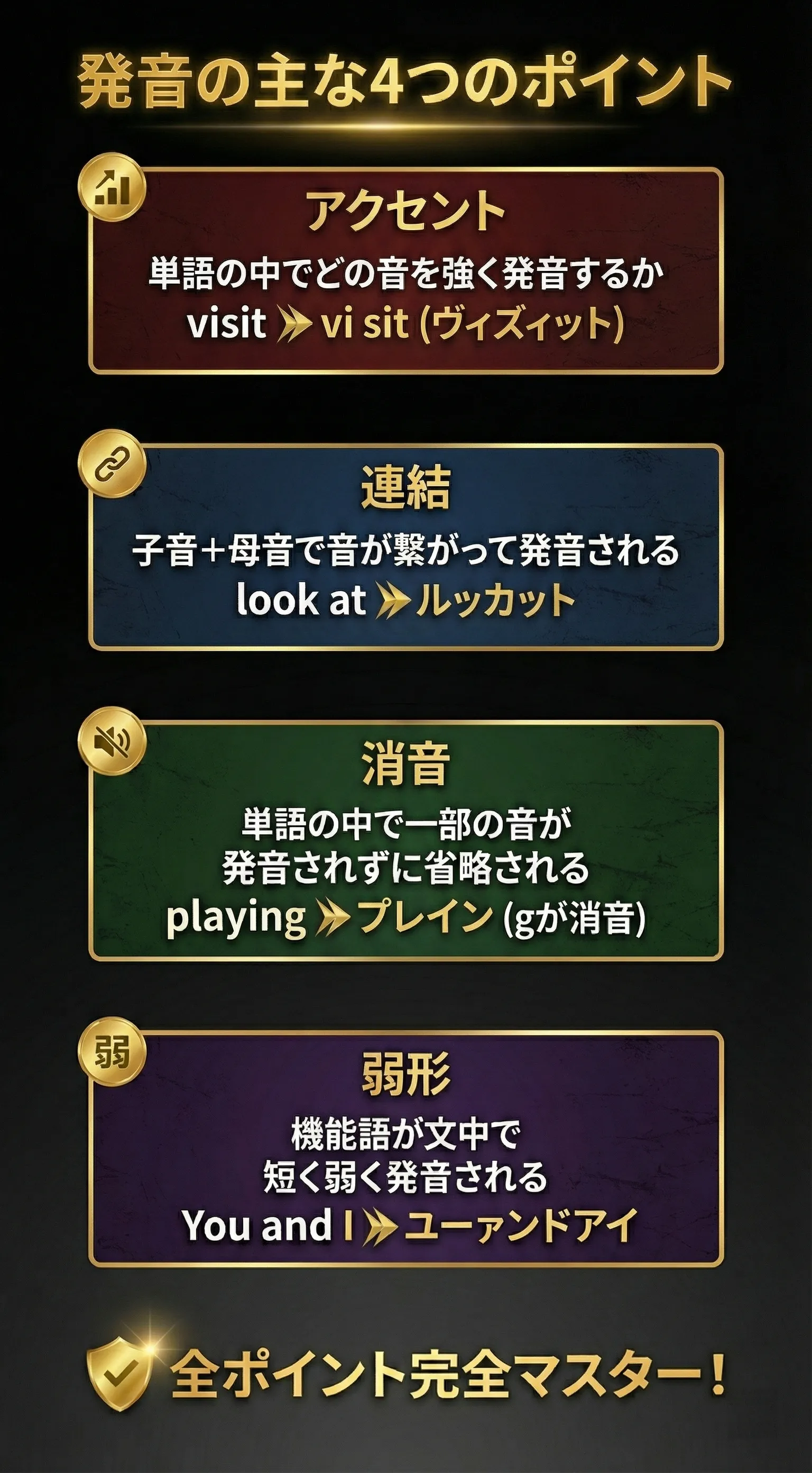 発音矯正ポイント